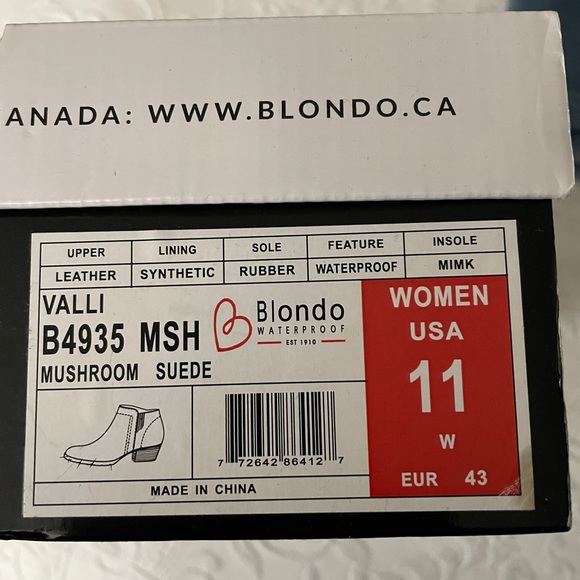 Blondo Villa Waterproof Suede Ankle Boots (EUC) - Picture 2 of 9